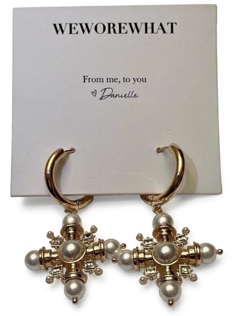 We Wore What Snowflake Earrings New. NWT